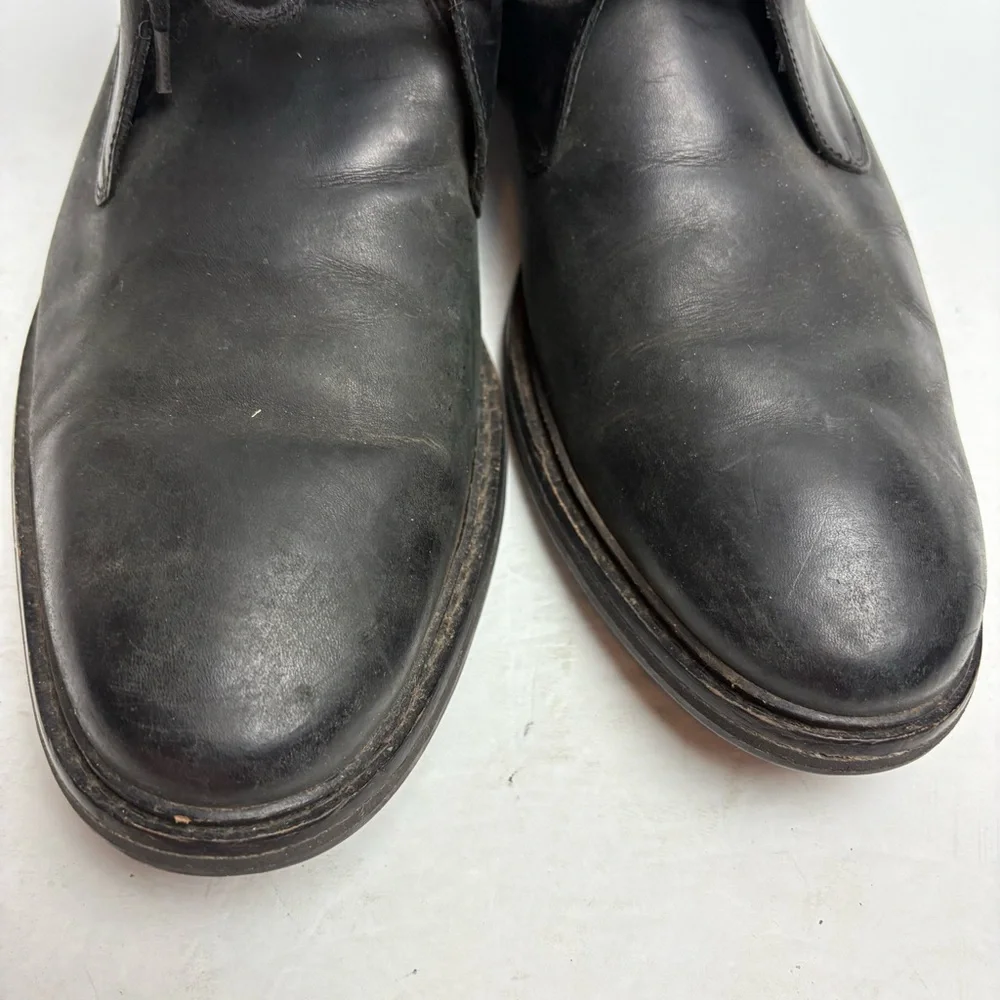 Cole Haan Williams Black Gray Chukka Boots Lace-up Leather Men’s 12 C20917